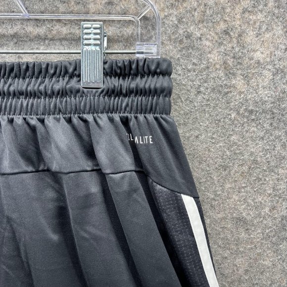 Adidas Shorts Men Large Black White Athletic Basketball Training Gym Trefoil - Picture 10 of 14